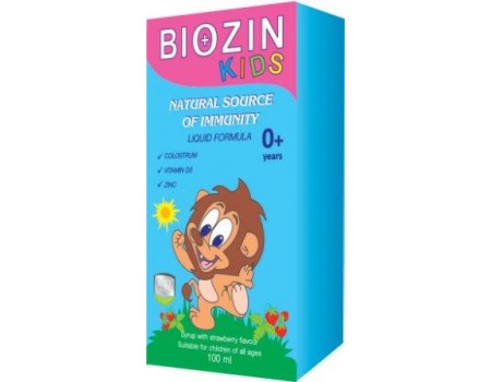 Biozin kids syrup 100 ml.